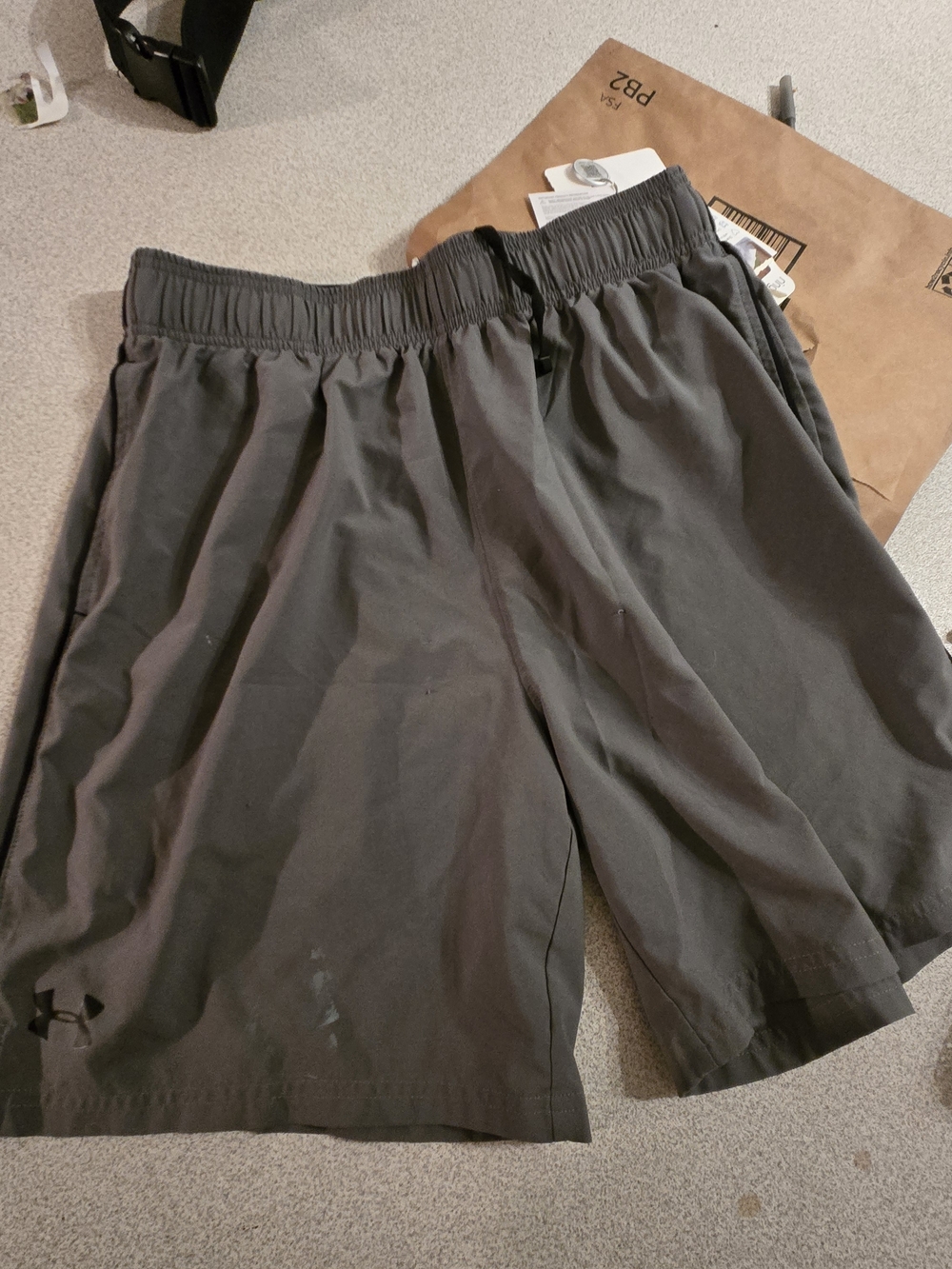 Under Armour Men's Athletic Shorts — Charcoal Black